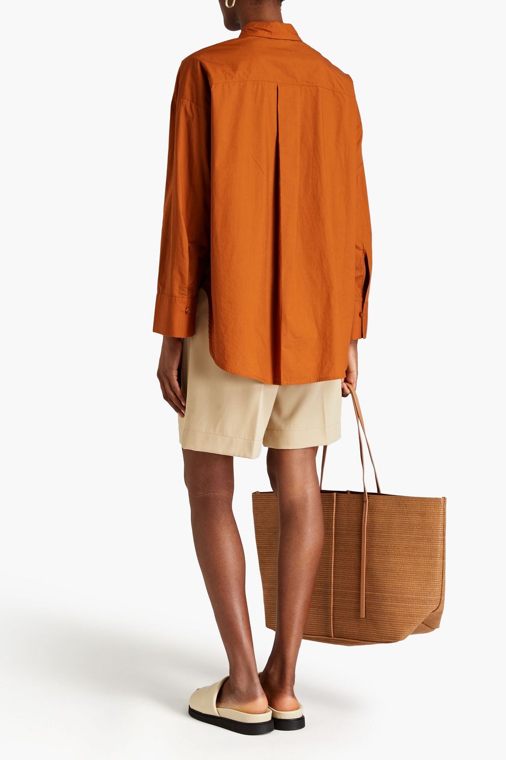 BY MALENE BIRGER قميص من البوبلين القطني