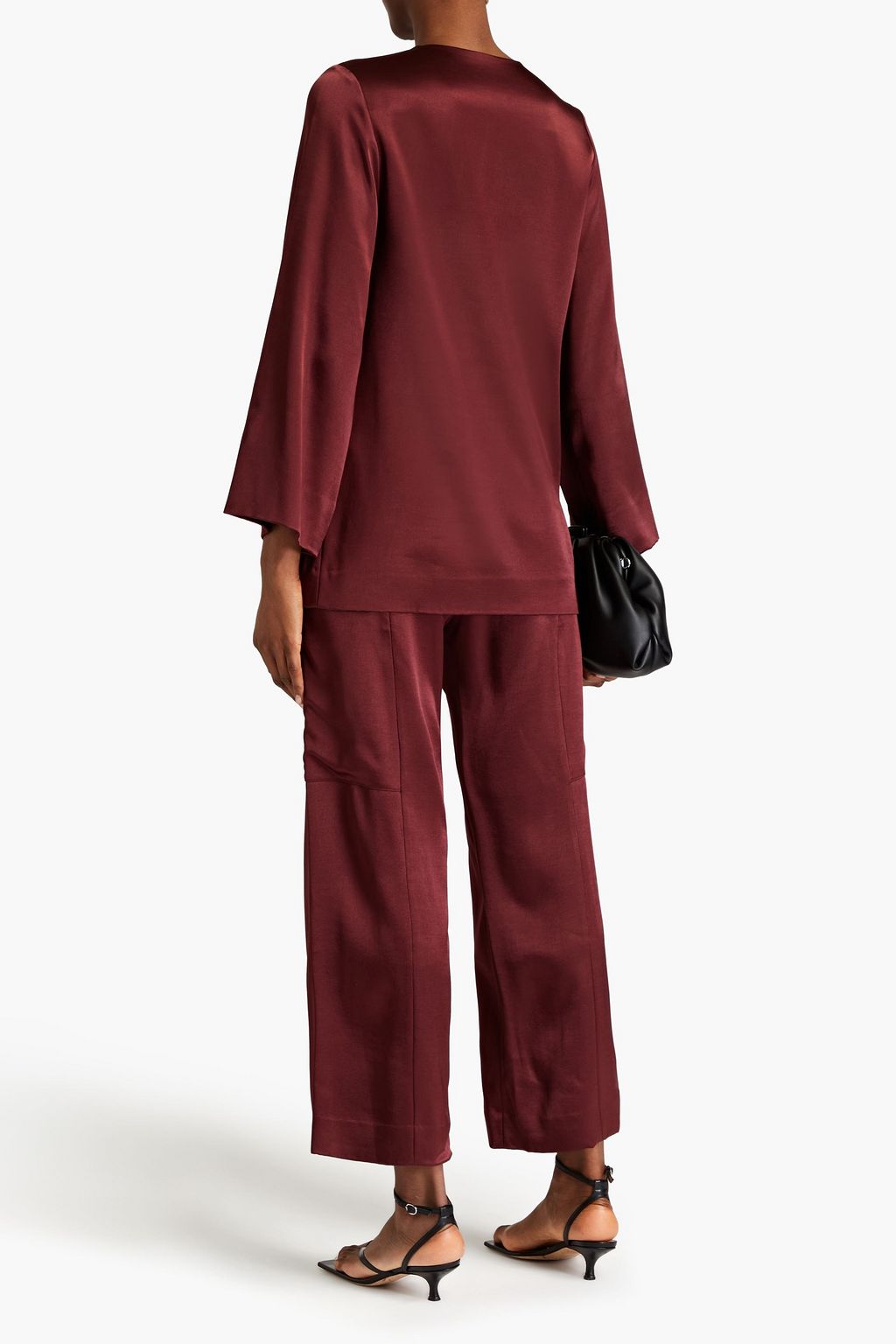 BY MALENE BIRGER Sandines Bluse aus glänzendem Crêpe