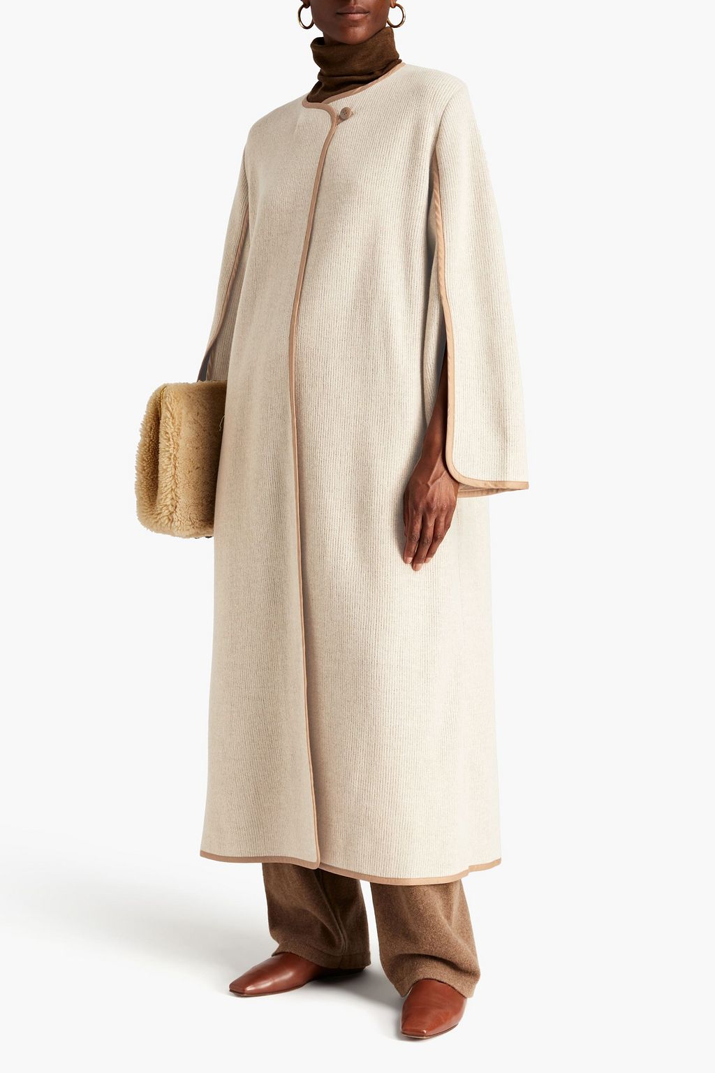 BY MALENE BIRGER Sophiea oversized two-tone wool-blend coat