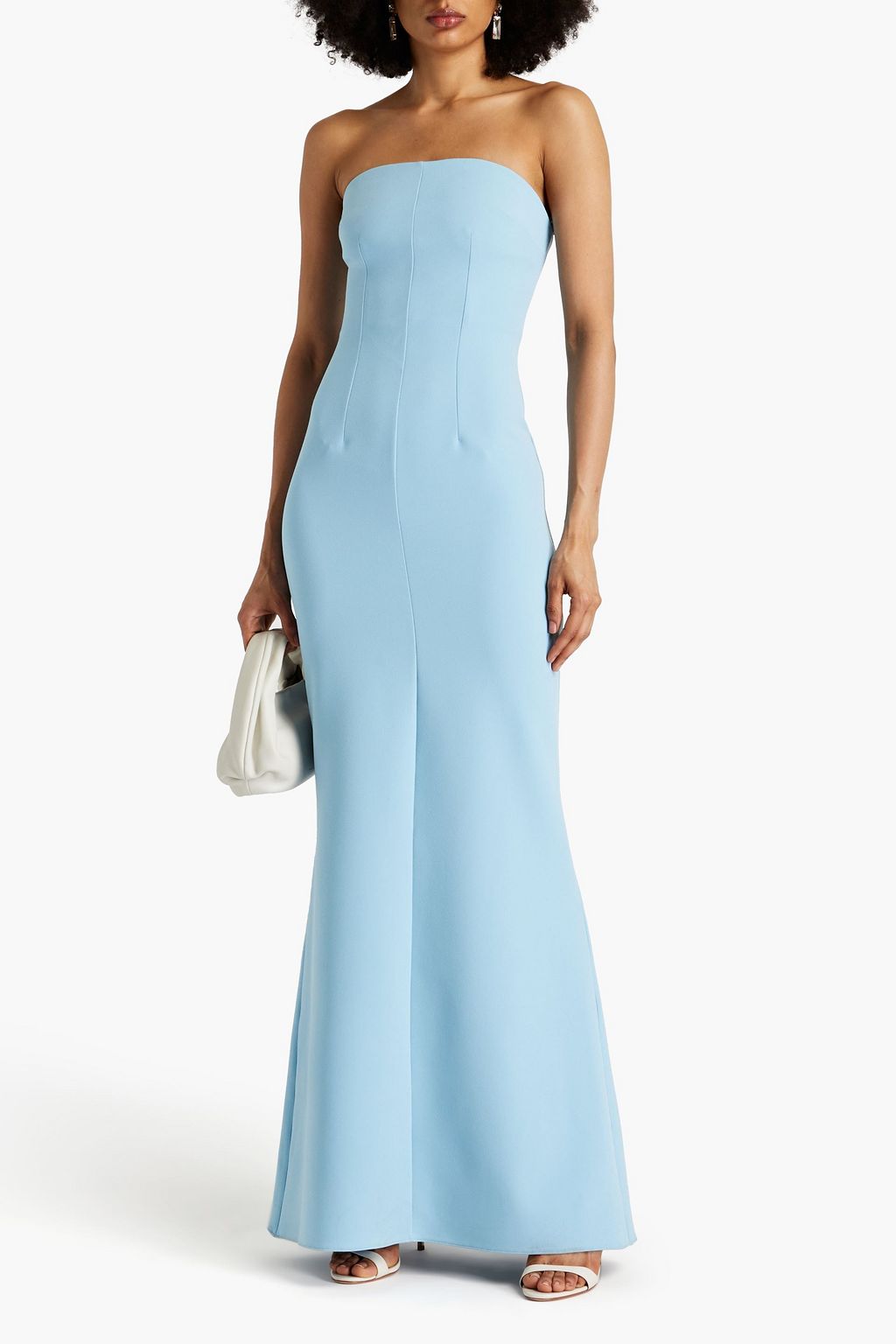 SAFIYAA Soshin strapless stretch-crepe gown