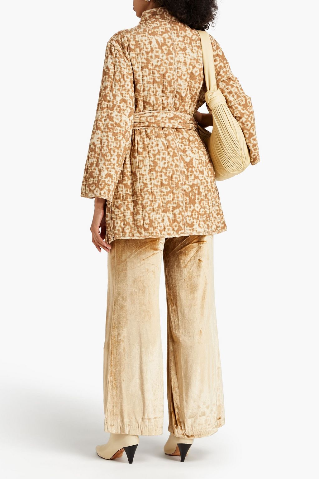 BY MALENE BIRGER كيمونو «روباناس» من الكريب مزين بطبعات