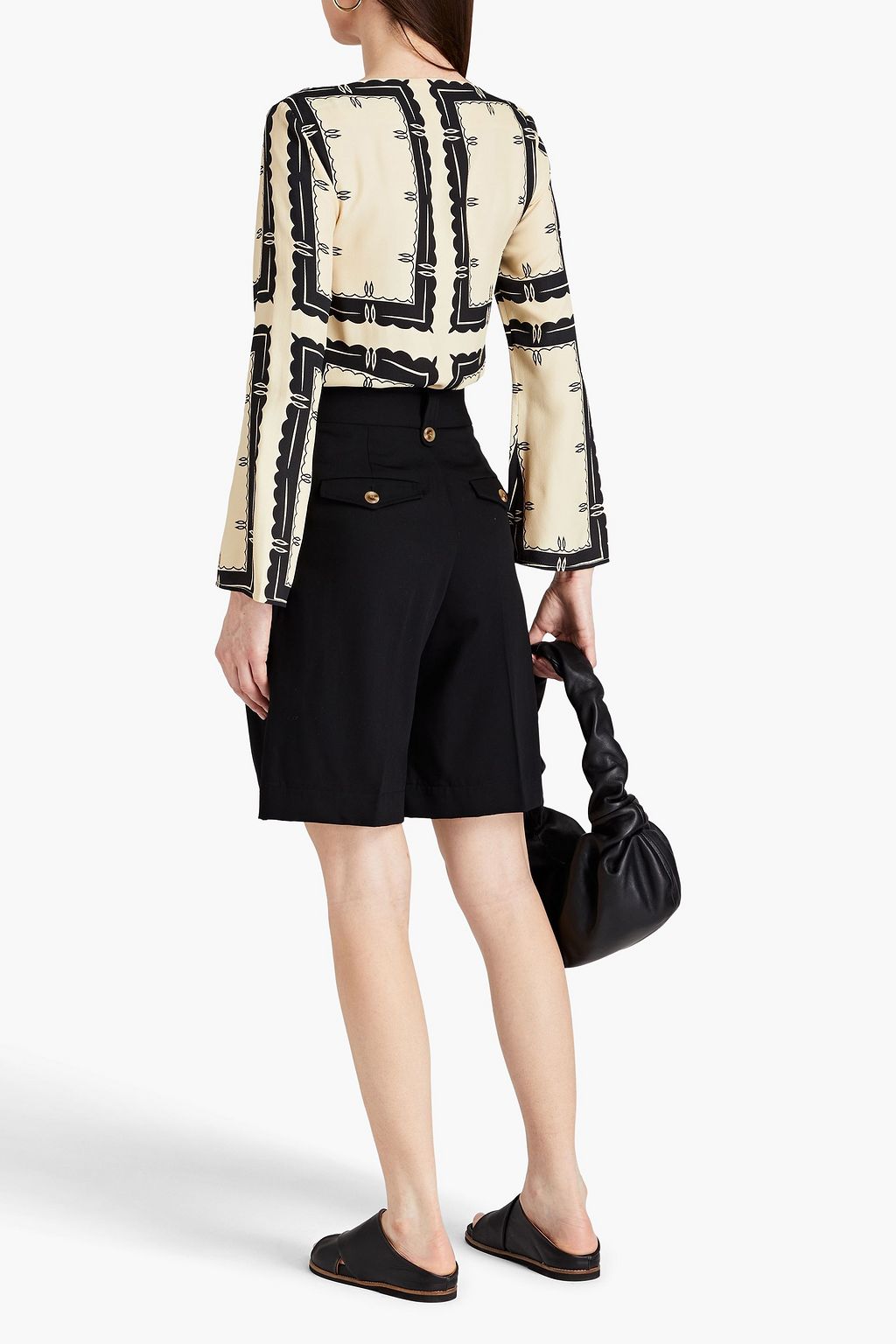 BY MALENE BIRGER Bajunar printed twill top