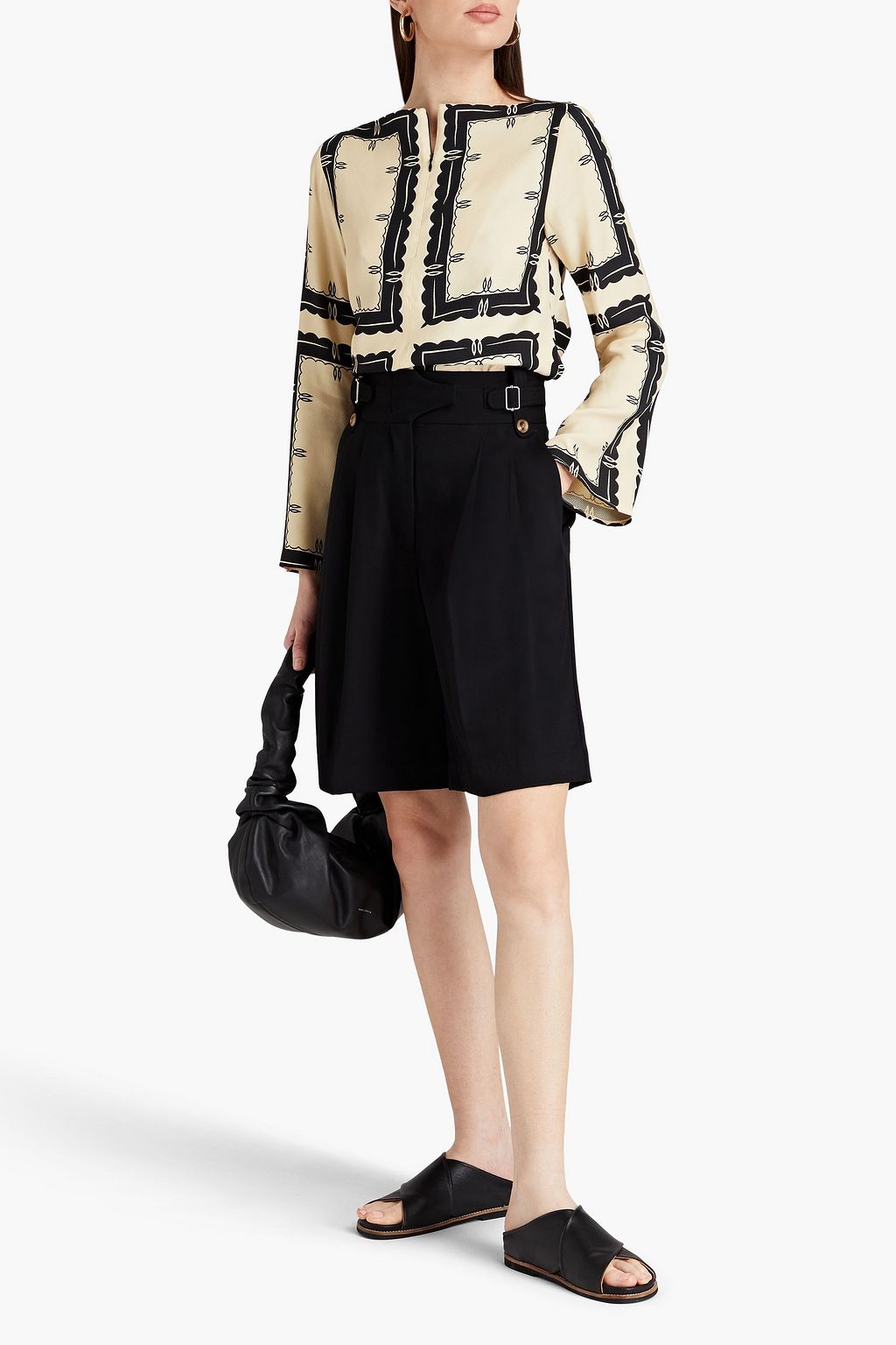 BY MALENE BIRGER Bajunar printed twill top