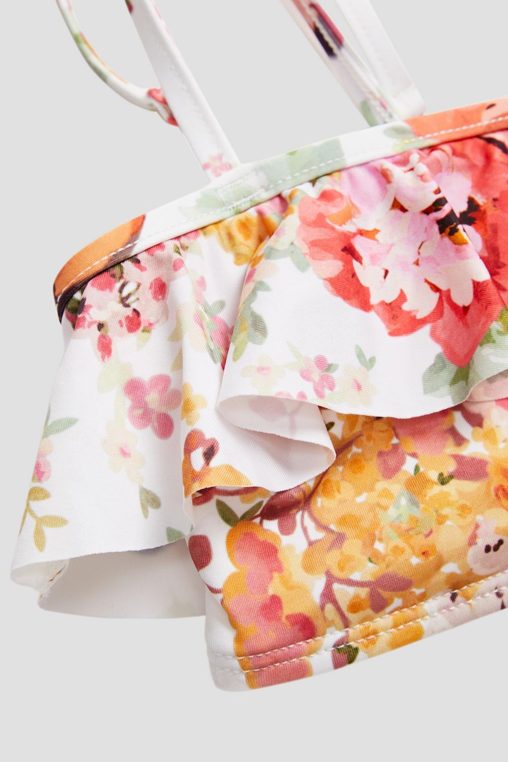 ZIMMERMANN Kids Mae ruffled floral-print bikini