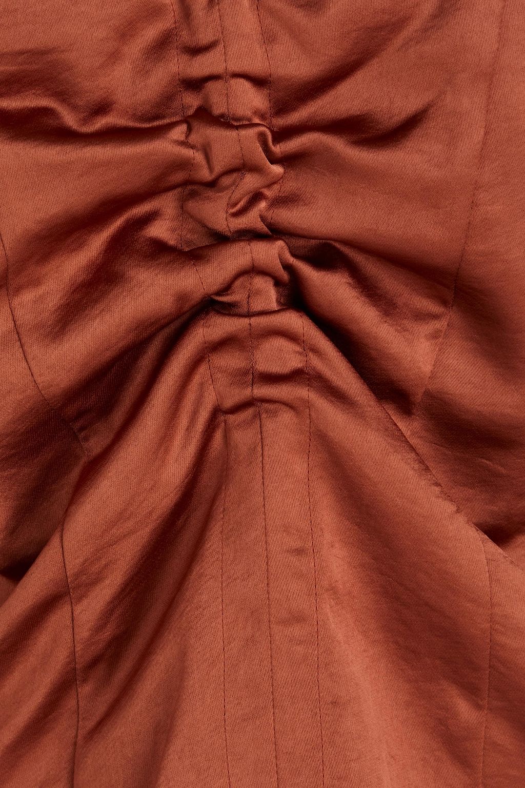 LVIR Ruched satin top