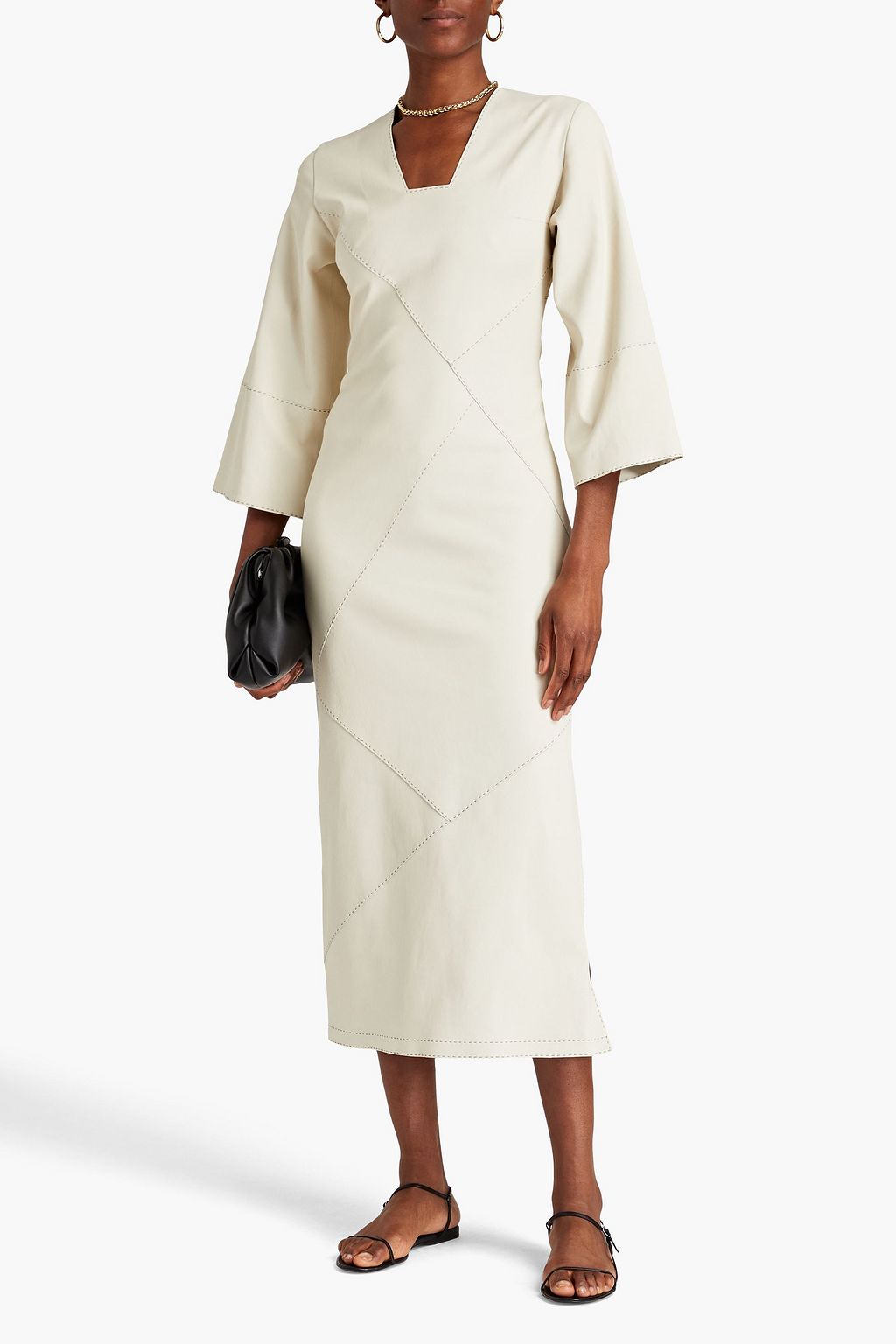 BY MALENE BIRGER レザー ミディワンピース