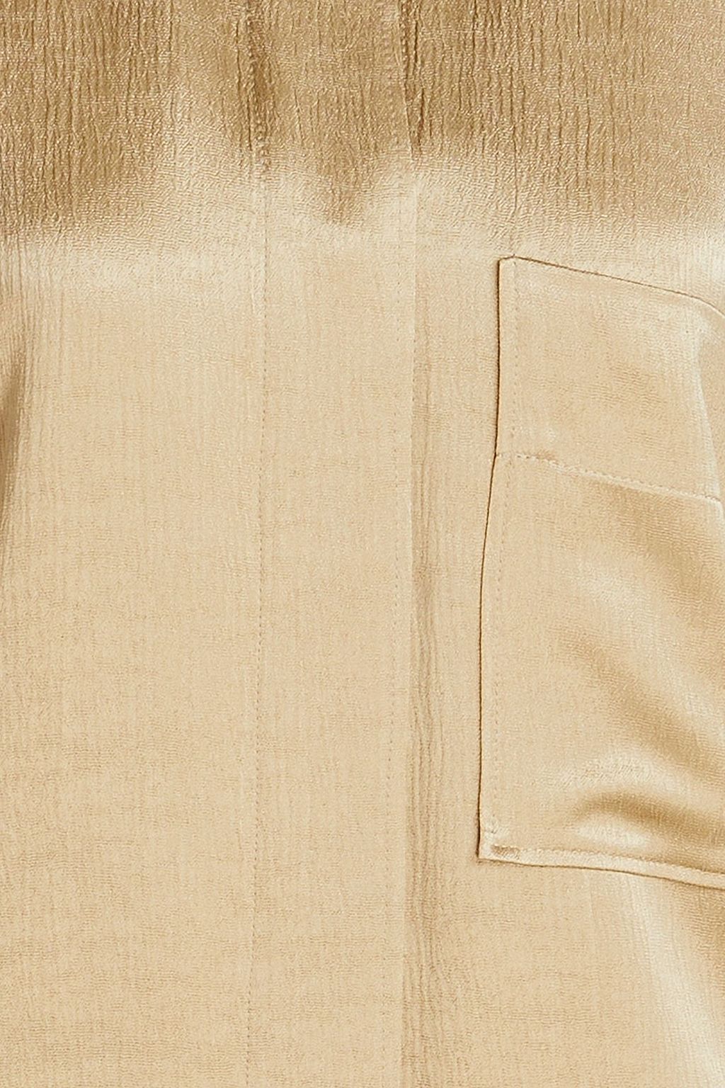 BY MALENE BIRGER فستان قصير بأسلوب القميص “أوليس” من ساتان كريب بتصميم مجعد