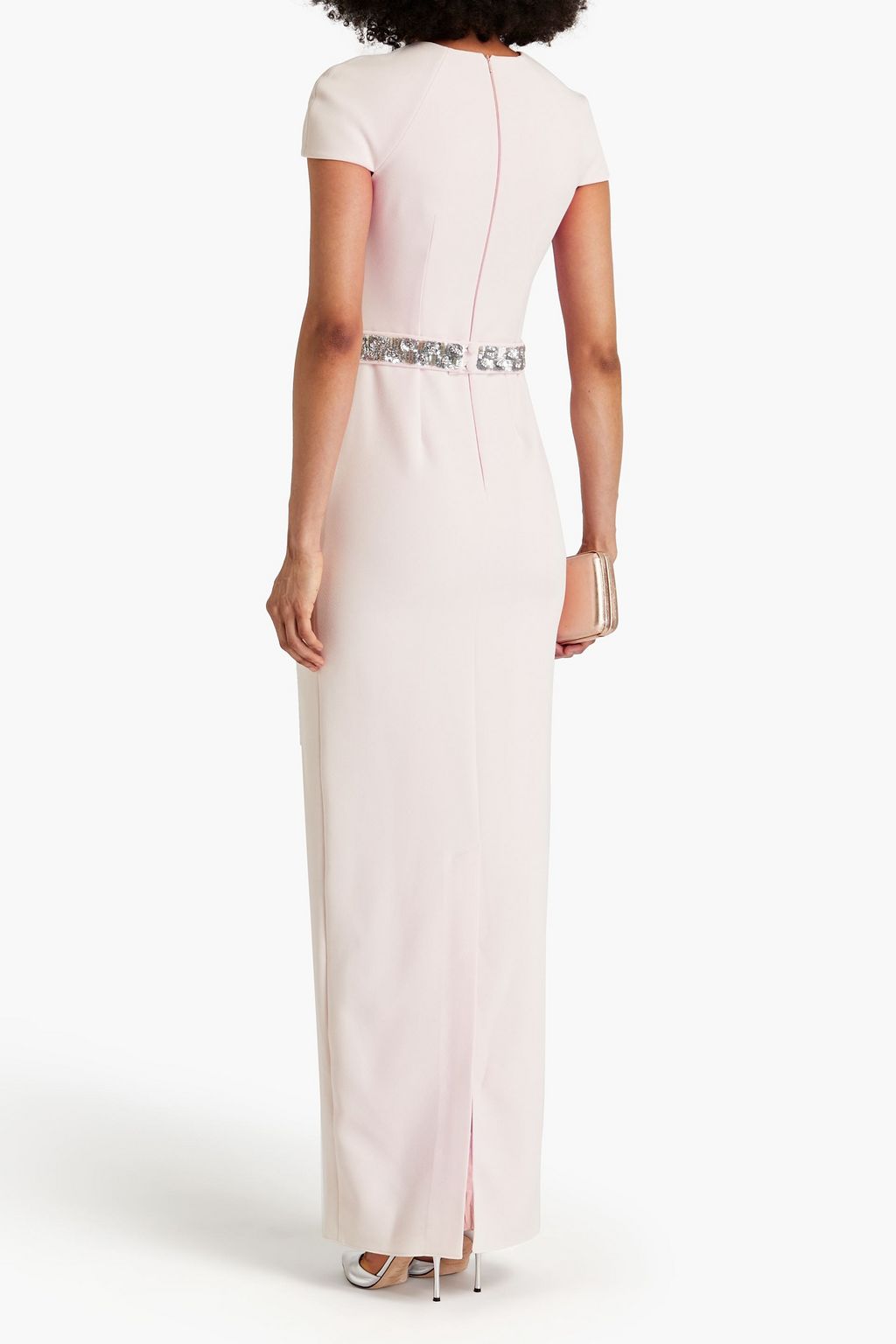 SAFIYAA Magali embellished crepe gown