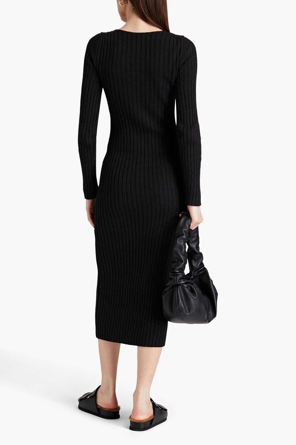 LVIR Ribbed-knit midi dress