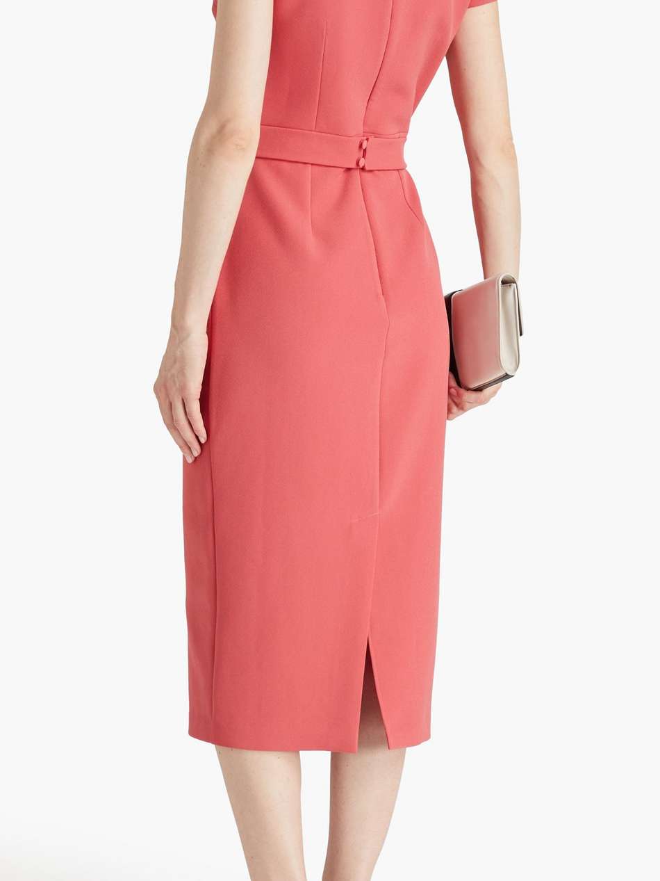 cressida belted cutout crepe midi dress