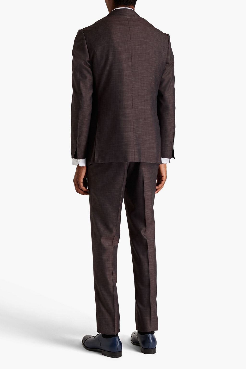 CANALI Mélange wool and silkblend suit THE