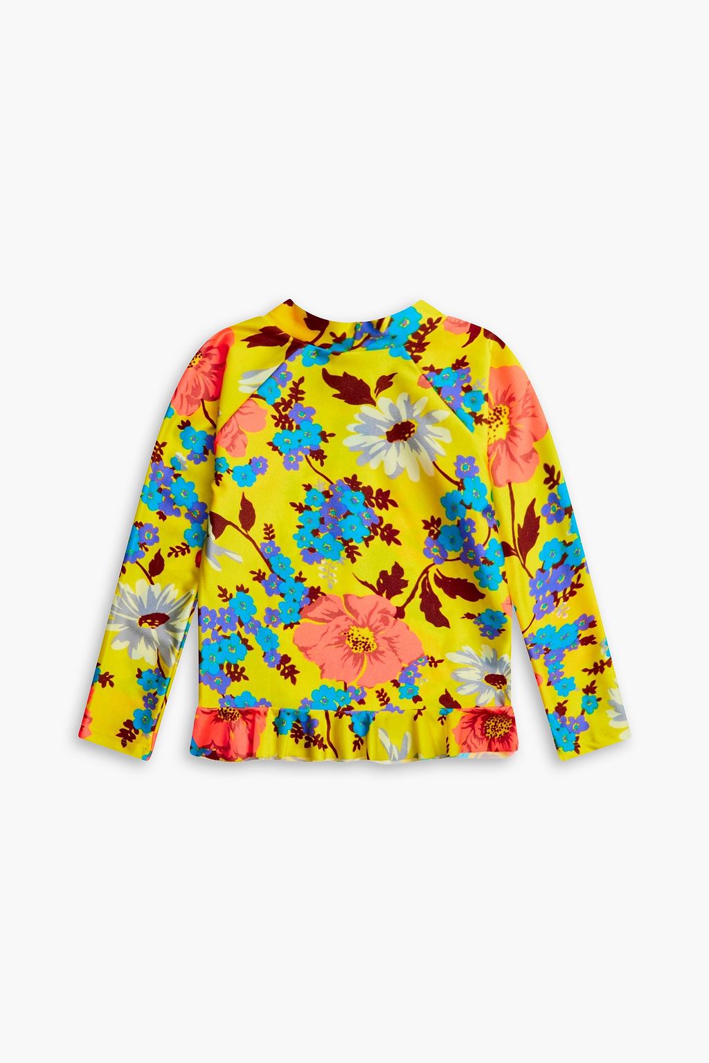 ZIMMERMANN Kids Estelle ruffled floral-print rash guard