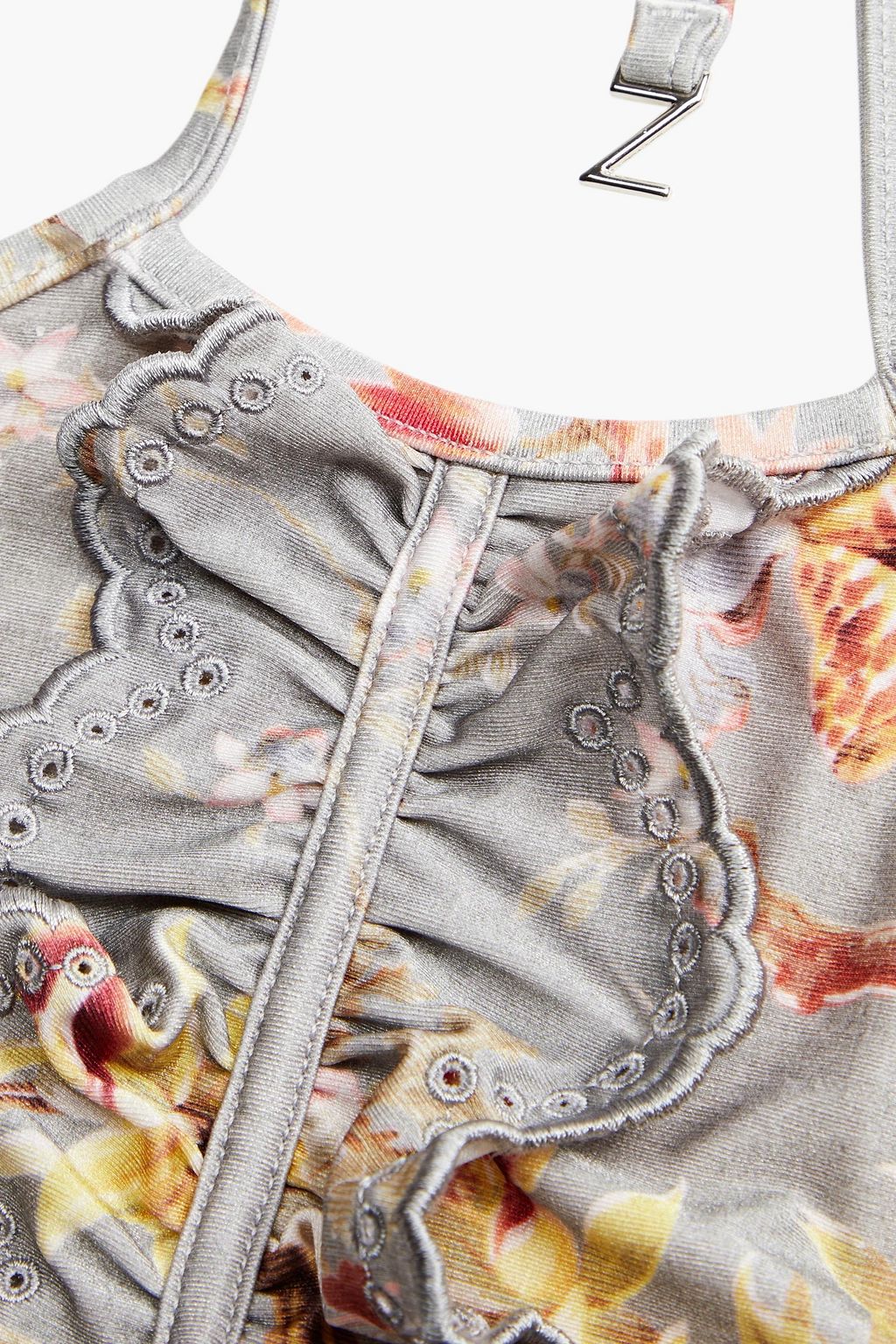 ZIMMERMANN Kids Mercer Bikini mit floralem Print und Rüschen