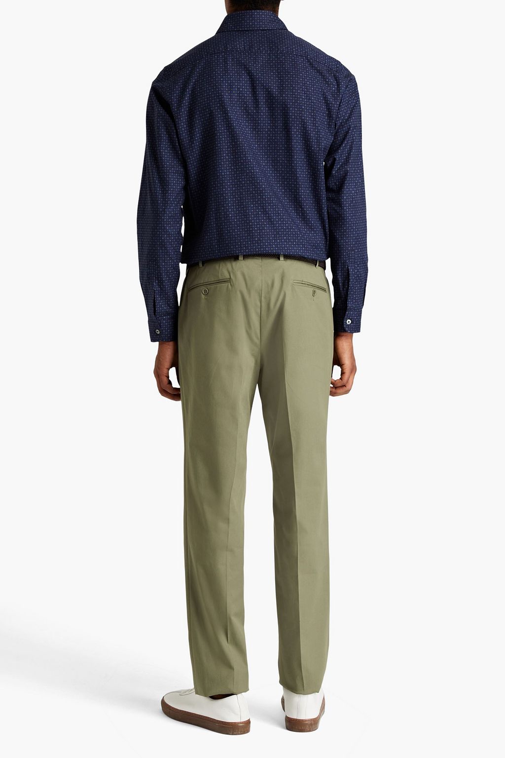 CANALI Cotton-blend twill chinos