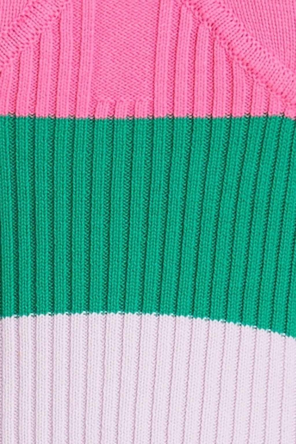 OLIVIA RUBIN Striped ribbed cotton top