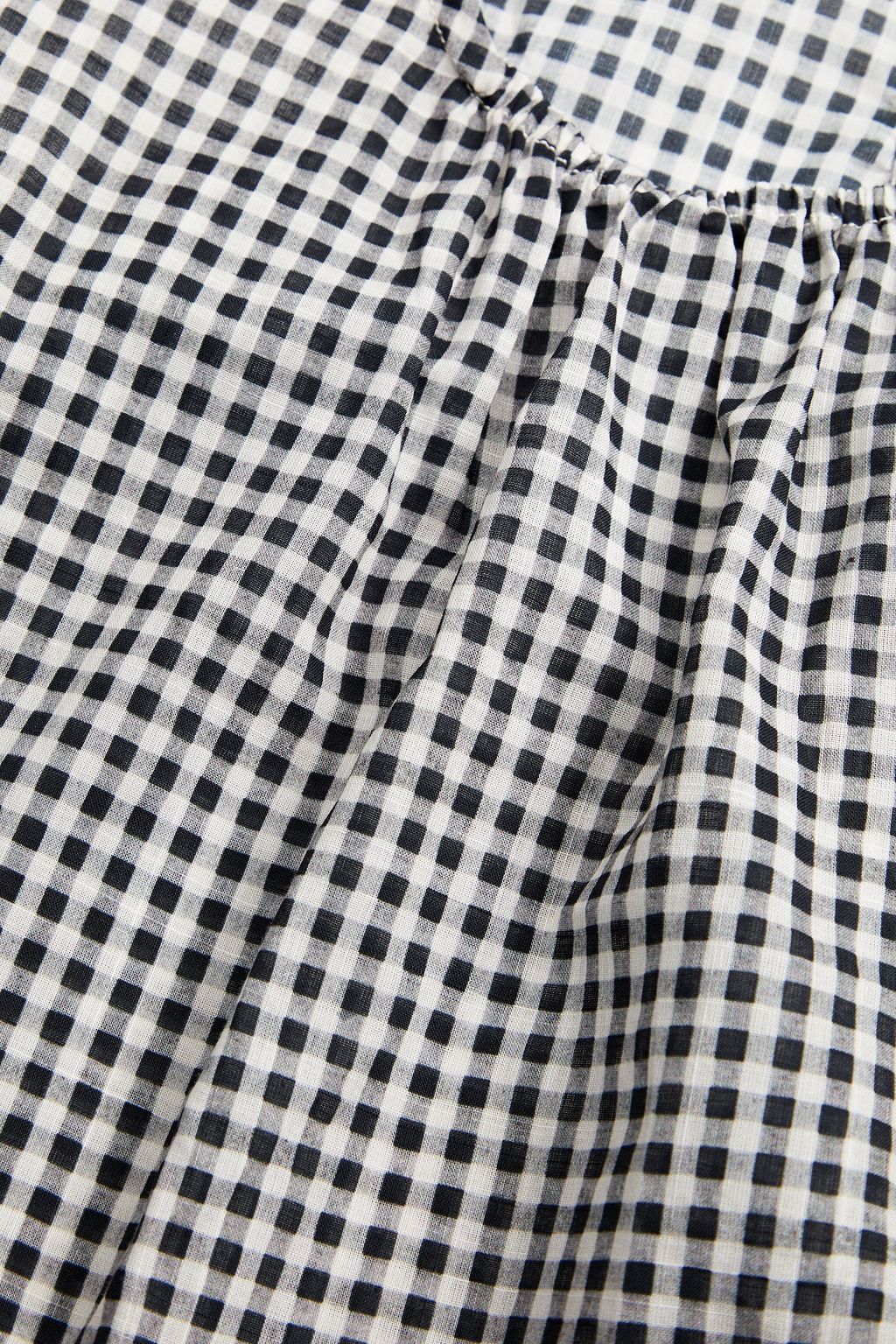 ZIMMERMANN Gathered gingham cotton-gauze dress