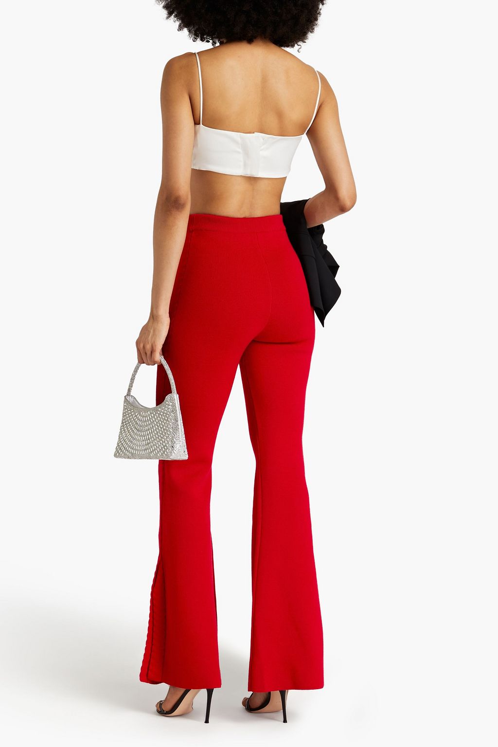 SAFIYAA Lydie merino wool-blend flared pants