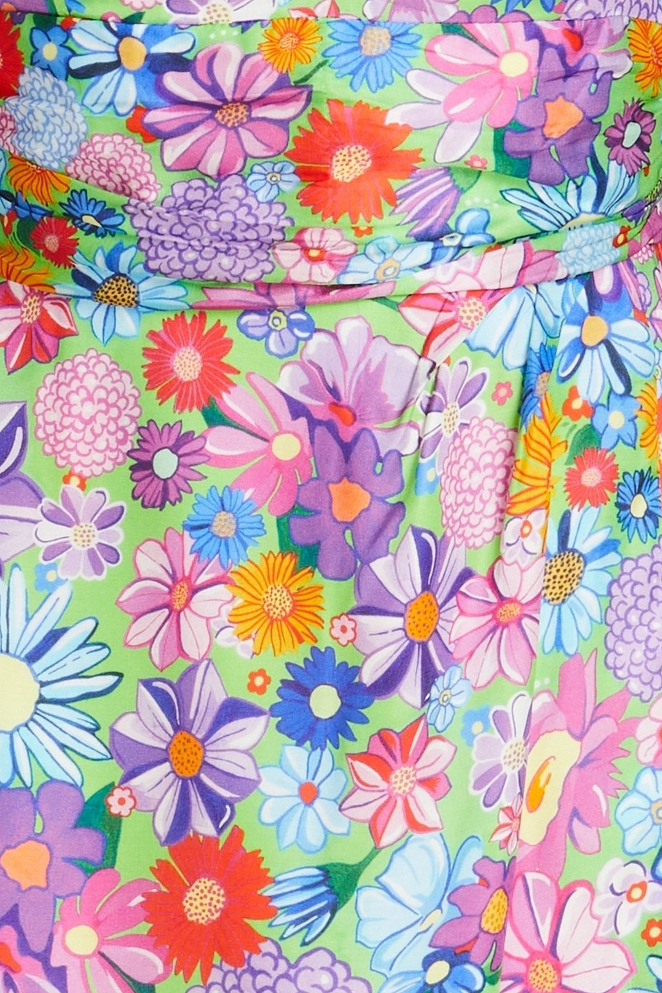 OLIVIA RUBIN ZELDA WRAP-EFFECT FLORAL-PRINT SATIN MINI DRESS