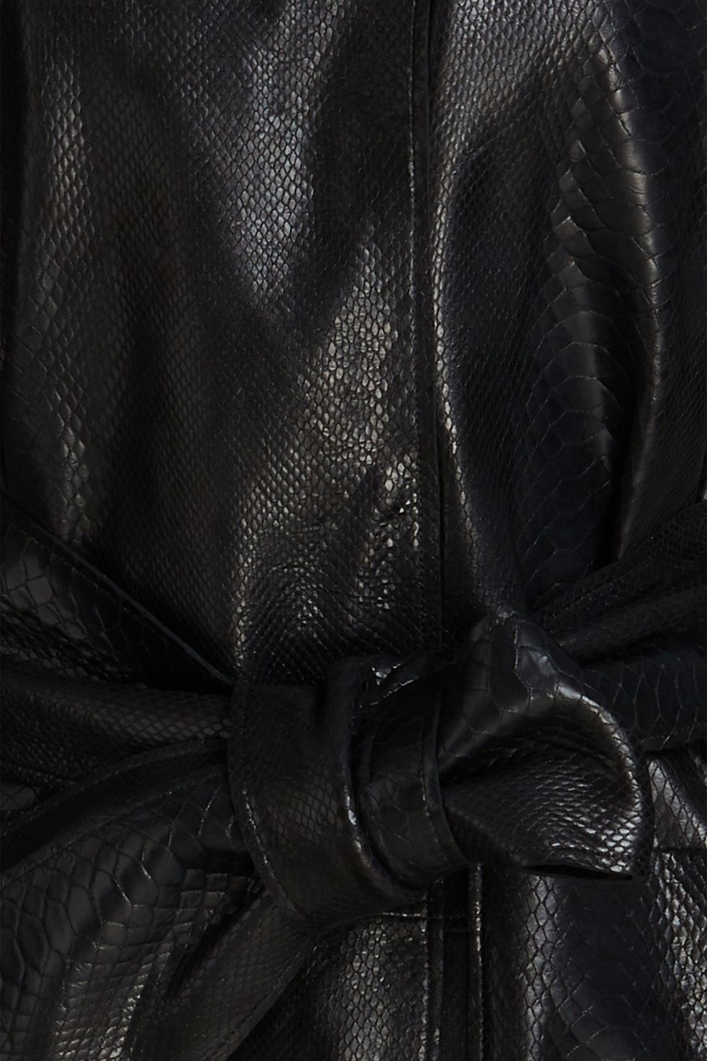 BY MALENE BIRGER Roksi snake-effect leather coat