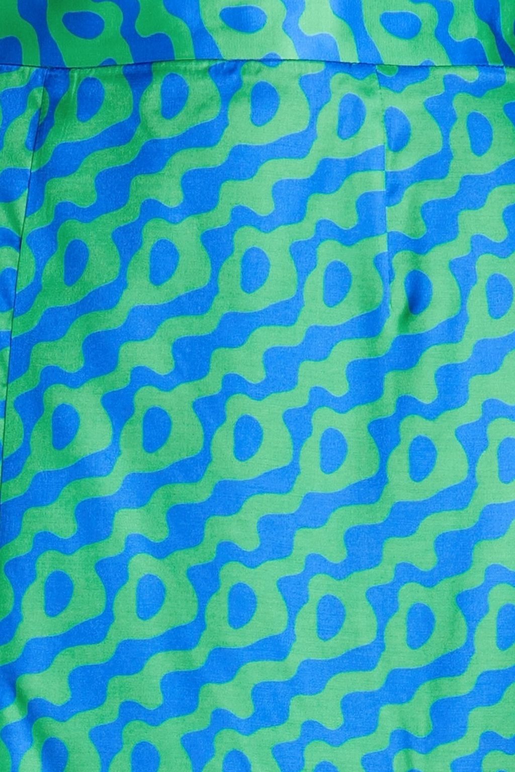 OLIVIA RUBIN Printed satin midi skirt