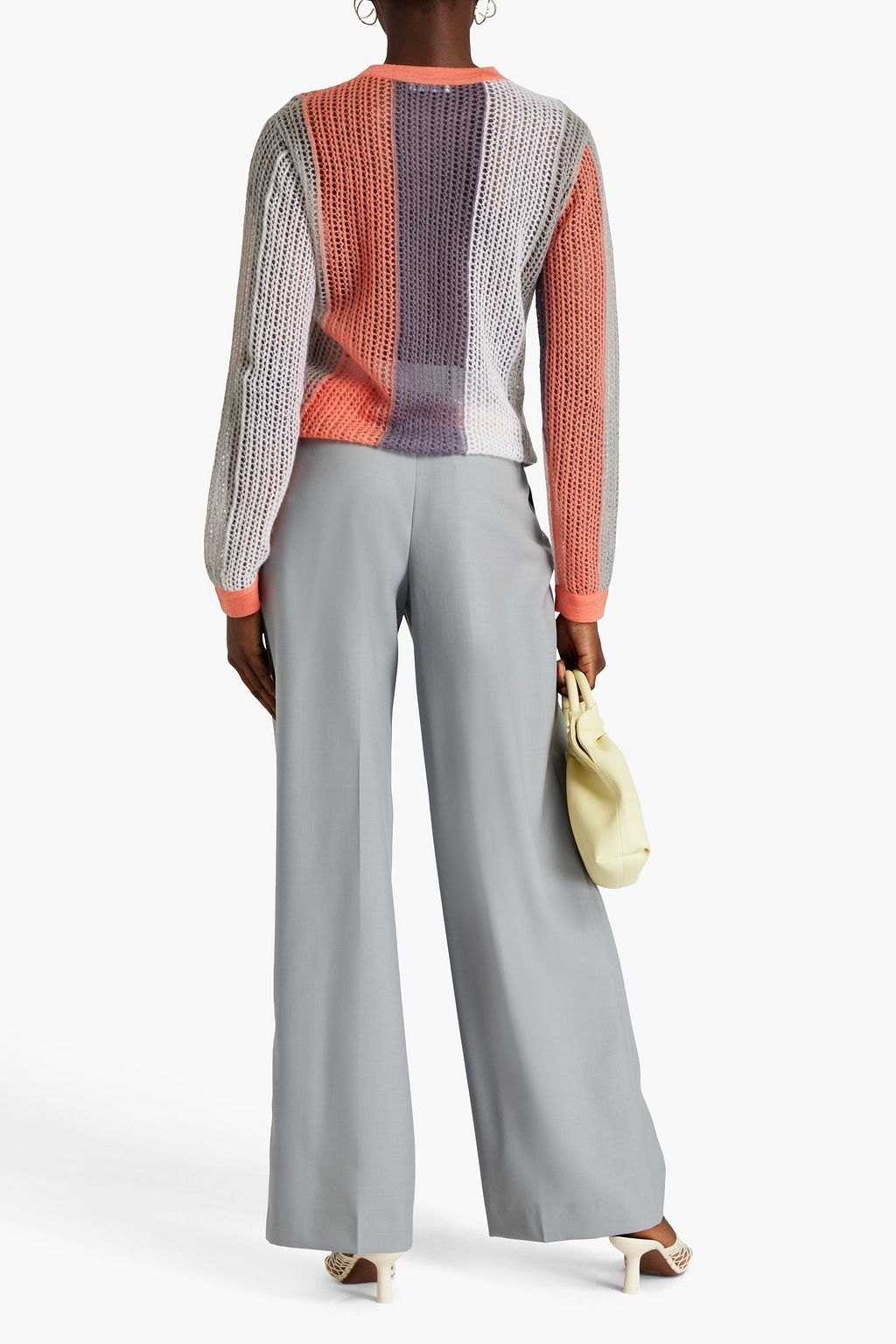 NINA RICCI Striped wool-blend sweater