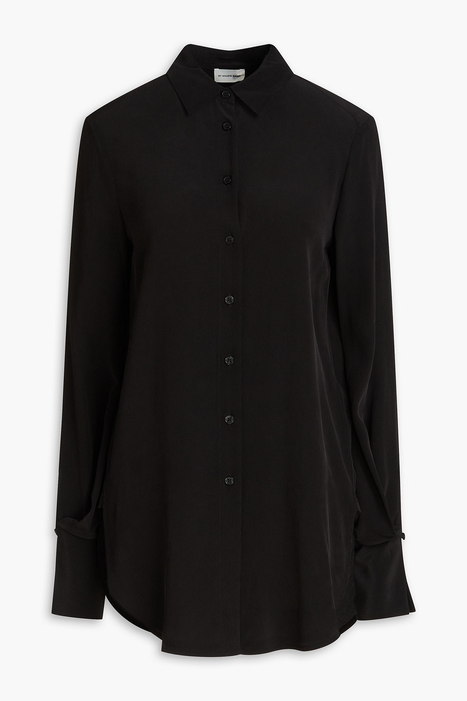 By Malene Birger Colline Washed-silk Shirt In Black