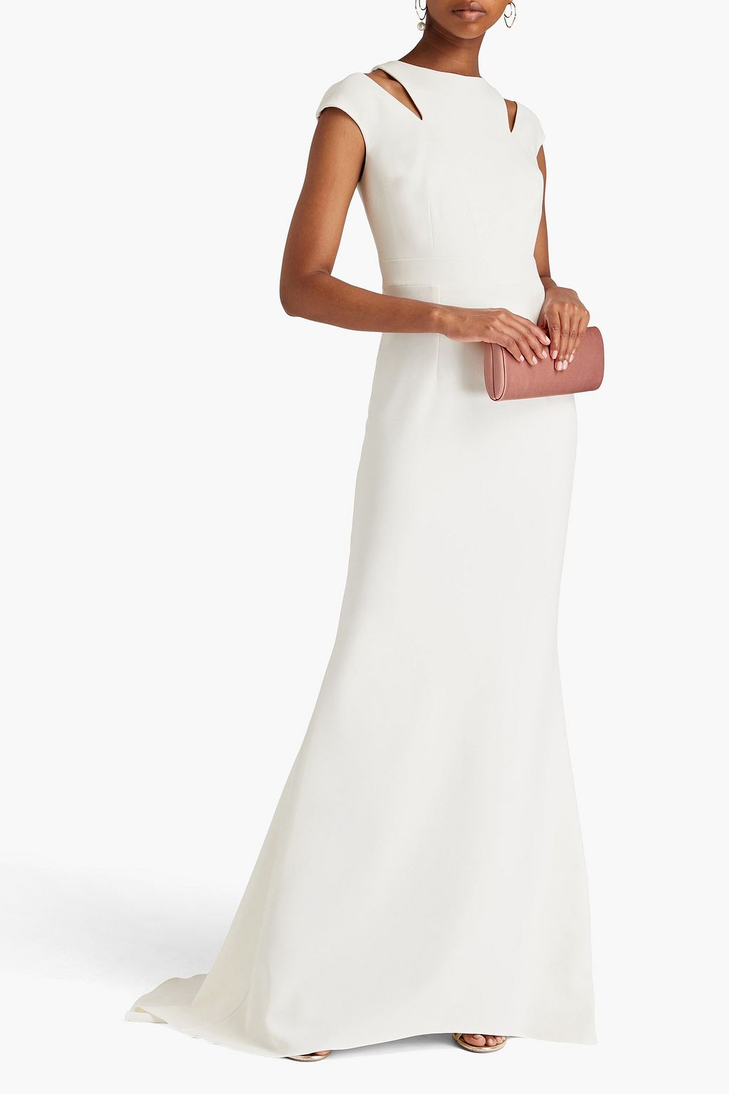 SAFIYAA Ambrosia cutout crepe gown