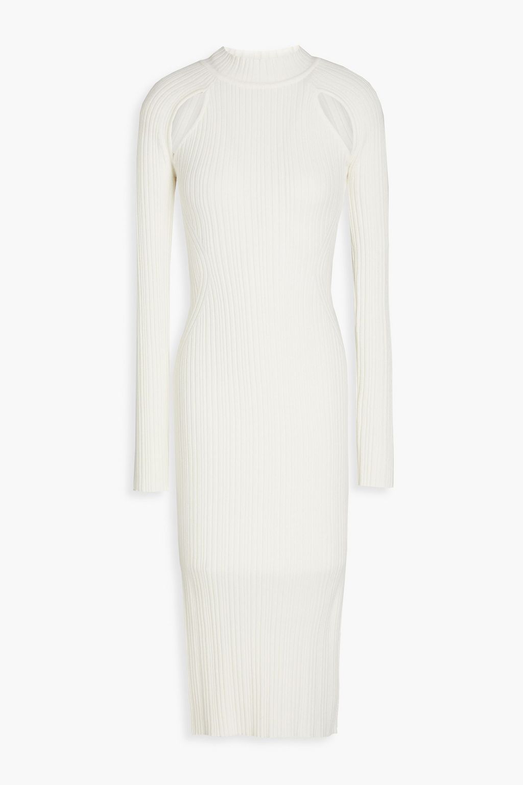 LVIR Cutout ribbed-knit midi dress | THE OUTNET