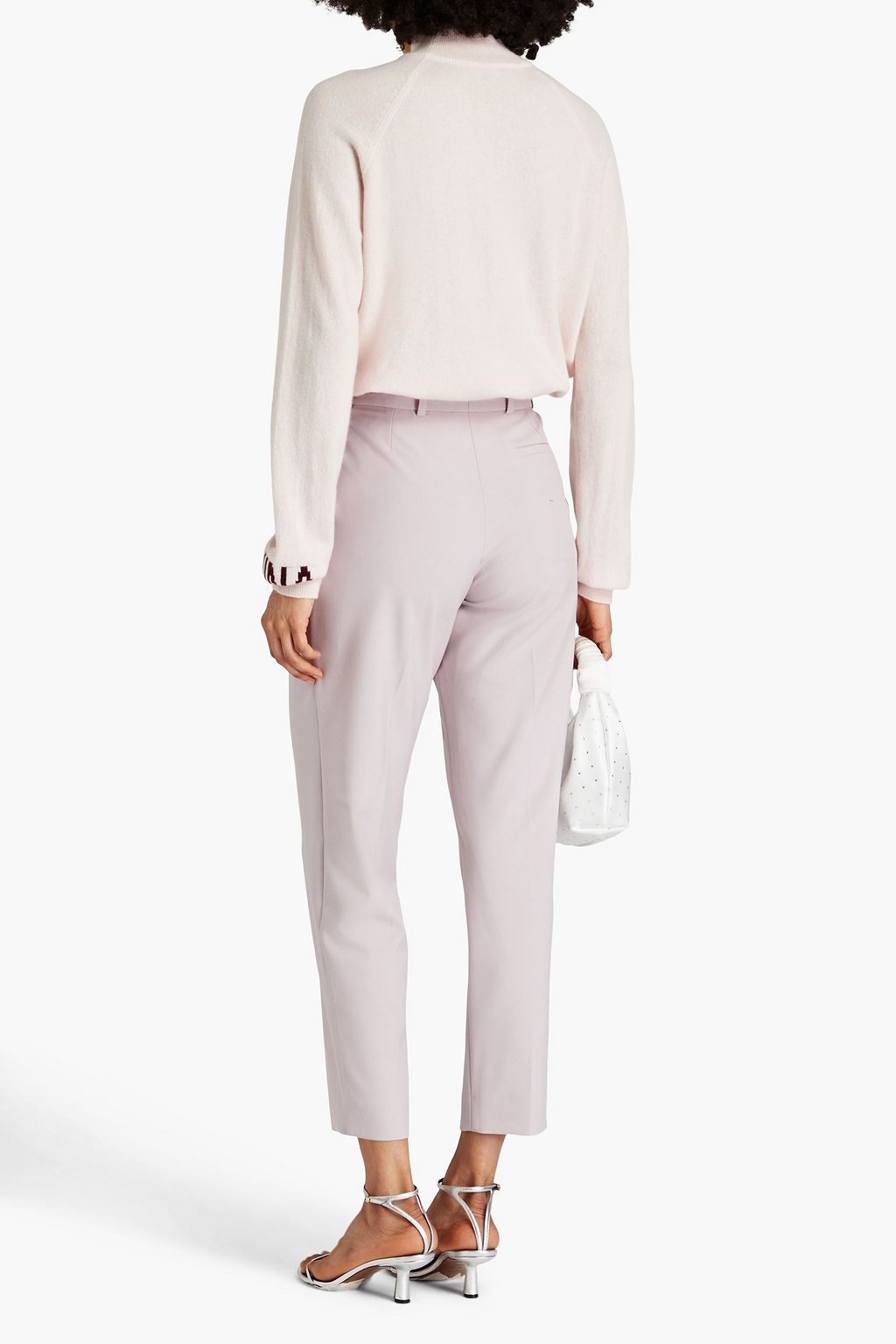 NINA RICCI Pleated twill tapered pants