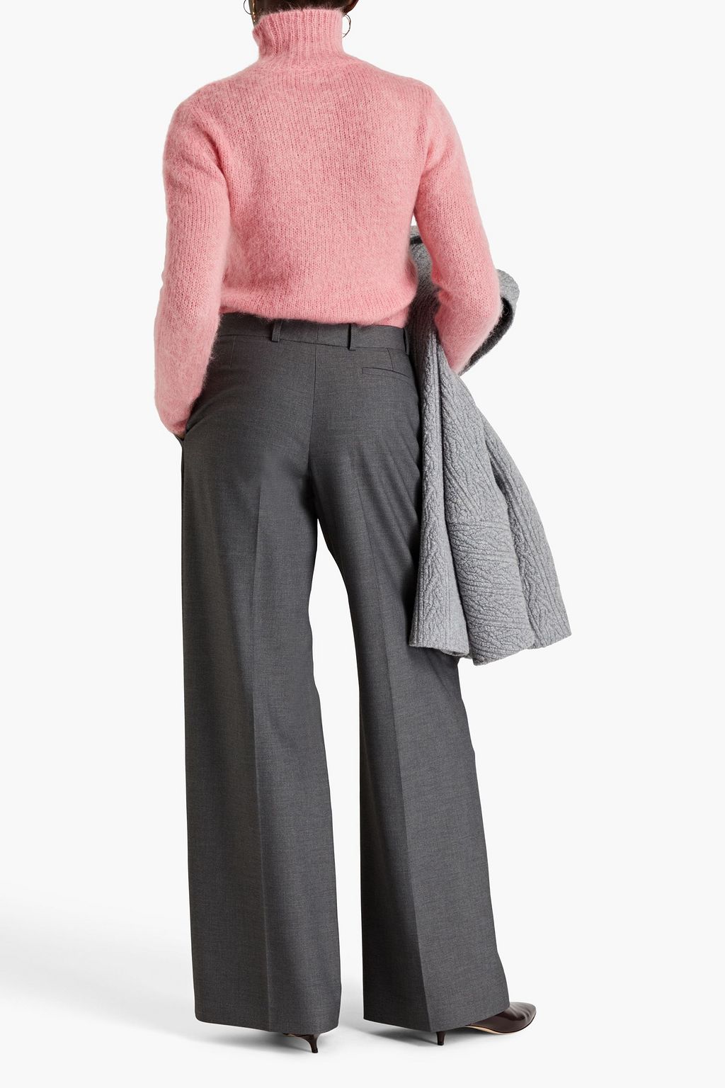 NINA RICCI 트윌 와이드 레그 팬츠