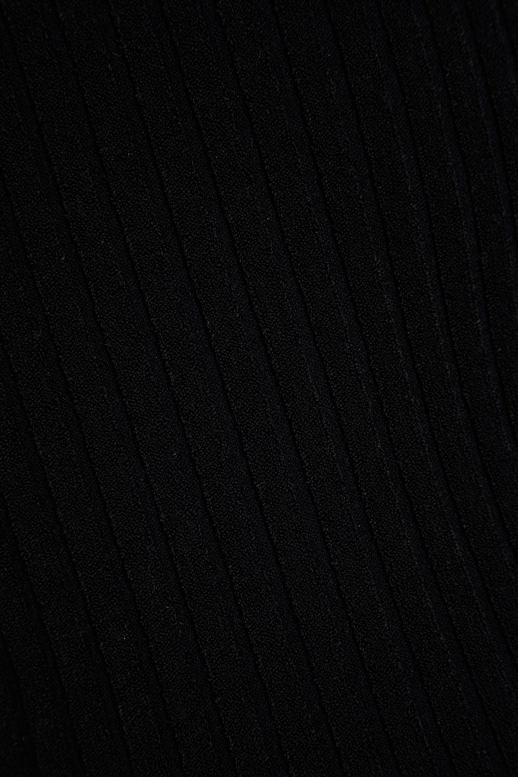 AUTUMN CASHMERE 비즈 장식 리브 저지 홀터넥 탑