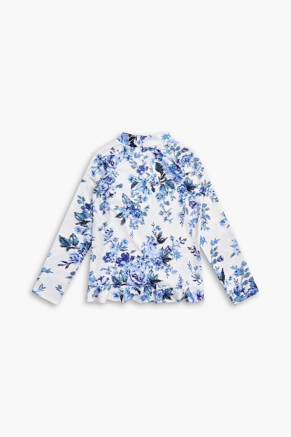 ZIMMERMANN Kids Aliane ruffled floral-print rash guard