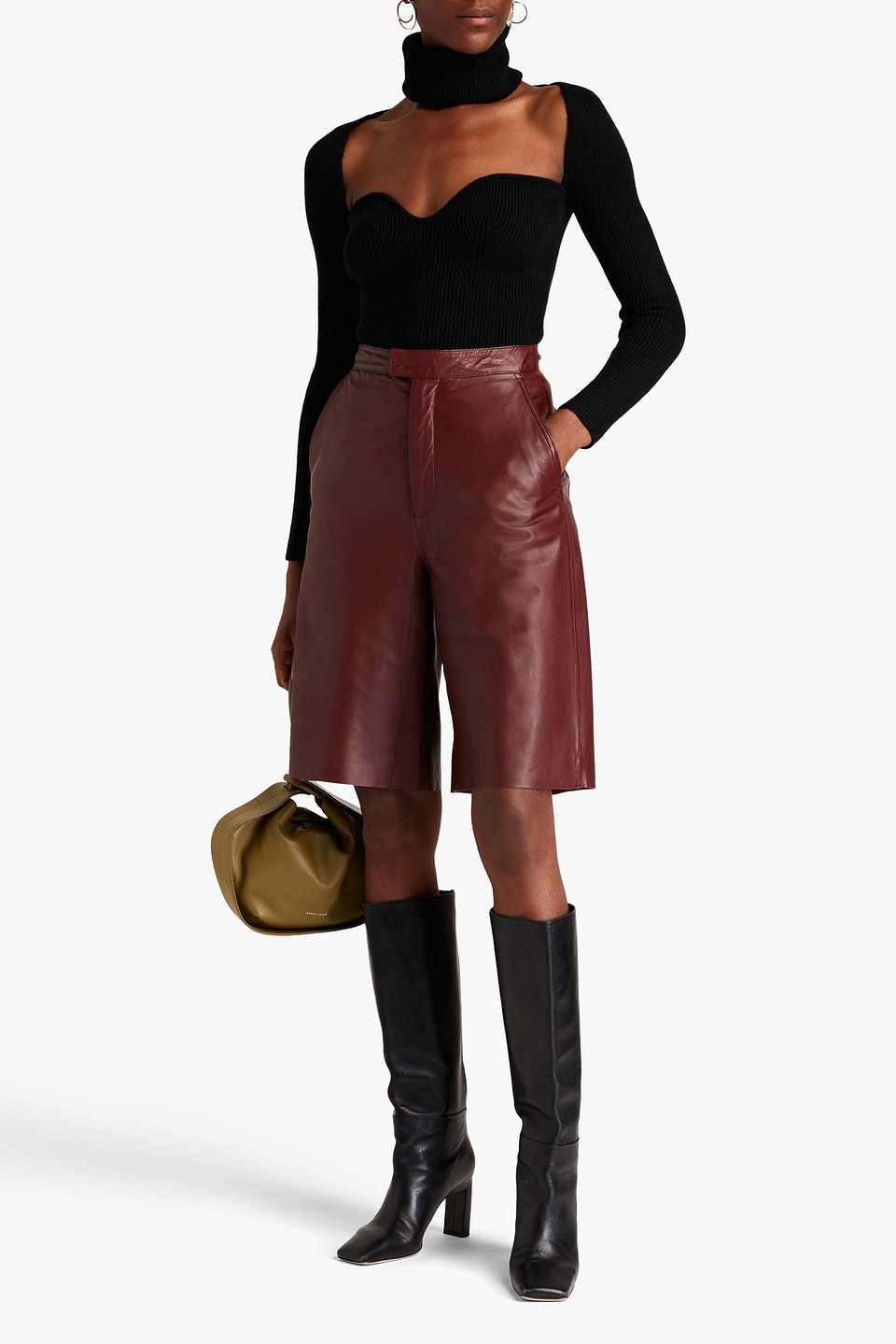 ARCH4 AMANDINE CONVERTIBLE RIBBED CASHMERE SWEATER