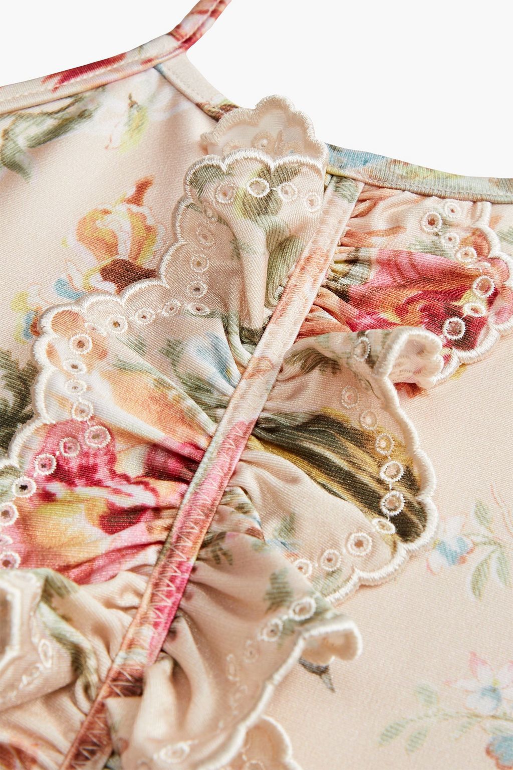 ZIMMERMANN Kids Mercer ruffled floral-print swimsuit