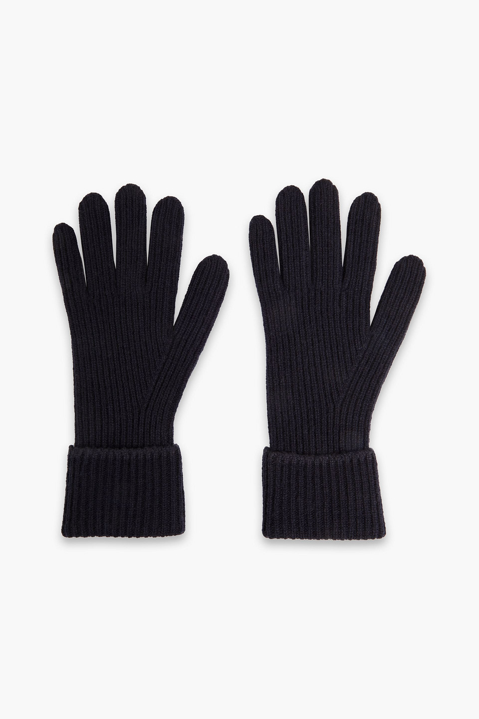 Arch4 Oak Ribbed Cashmere Gloves In Navy