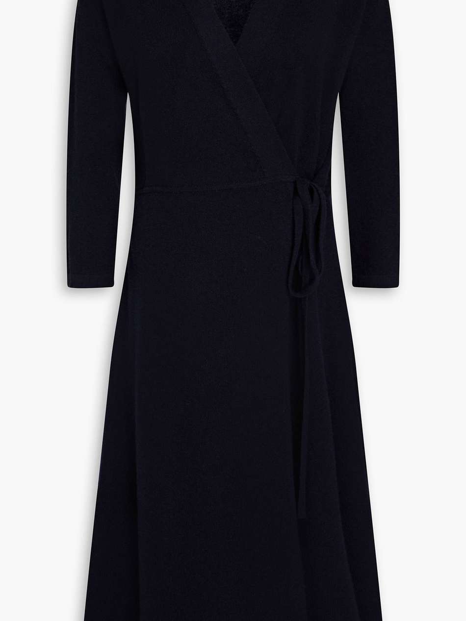 florentina cashmere midi wrap dress