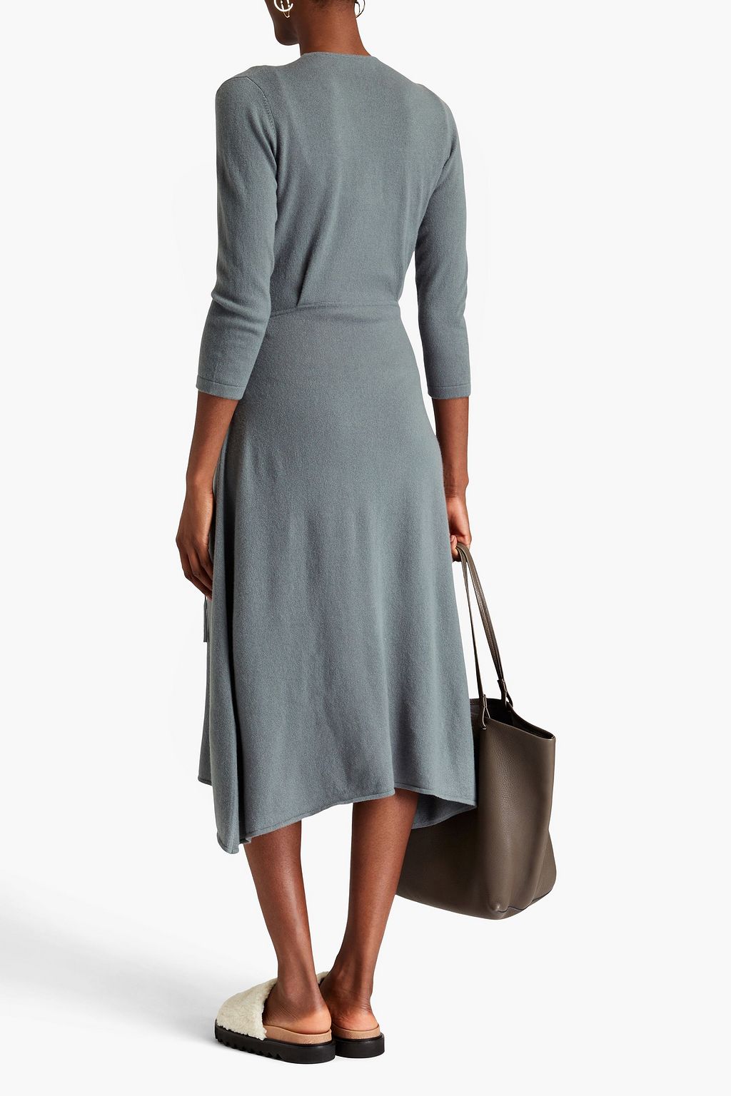 ARCH4 Florentina cashmere midi wrap dress