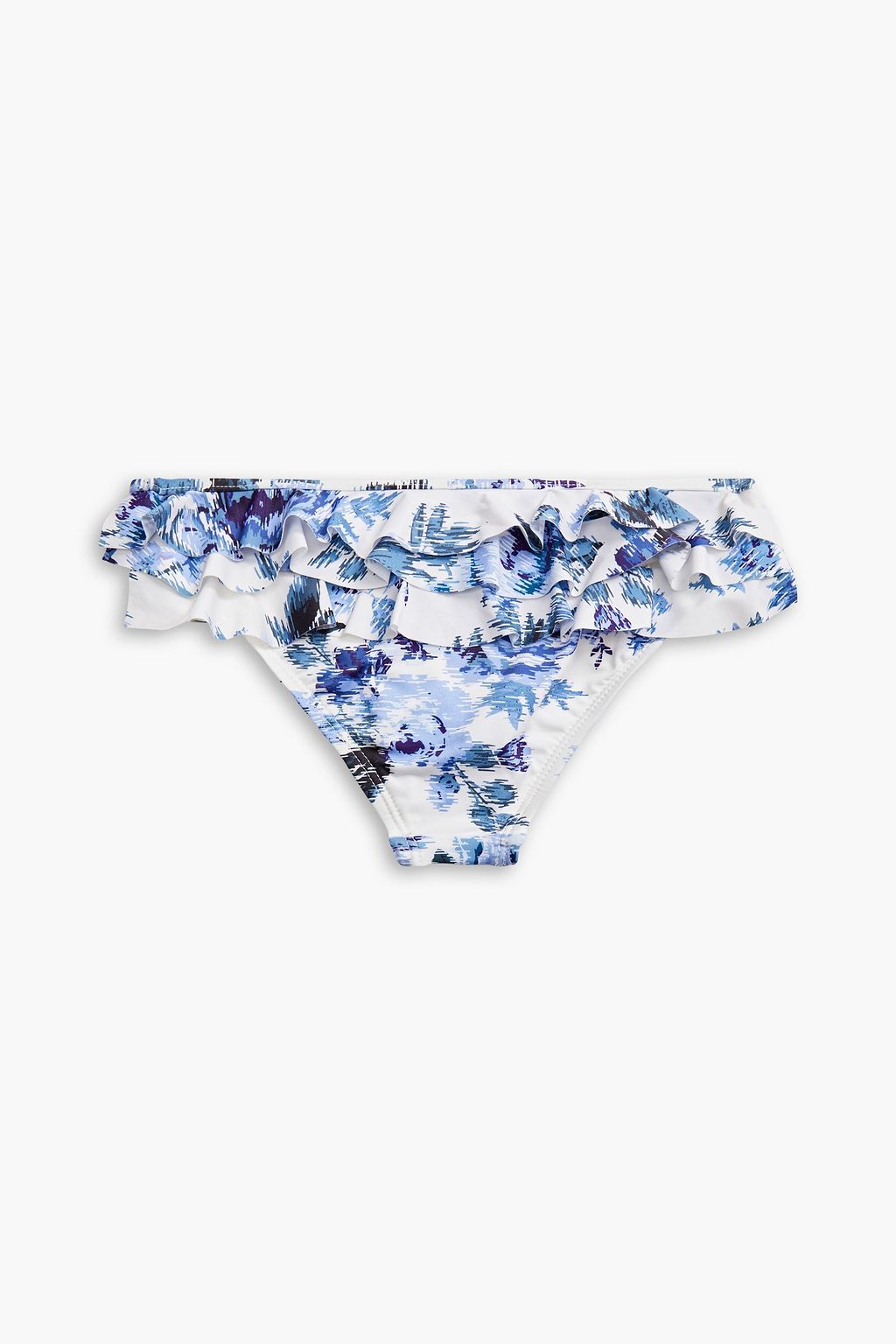 ZIMMERMANN Kids Aliane ruffled floral-print bikini briefs
