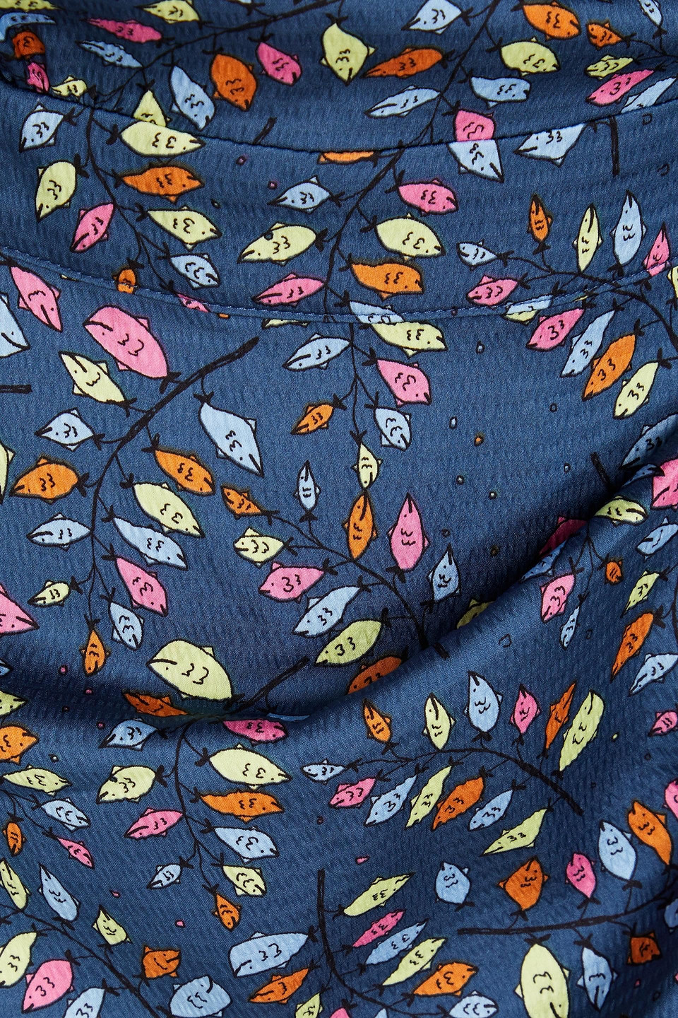 STELLA NOVA ADONA PRINTED SATIN-CREPE MINI WRAP DRESS