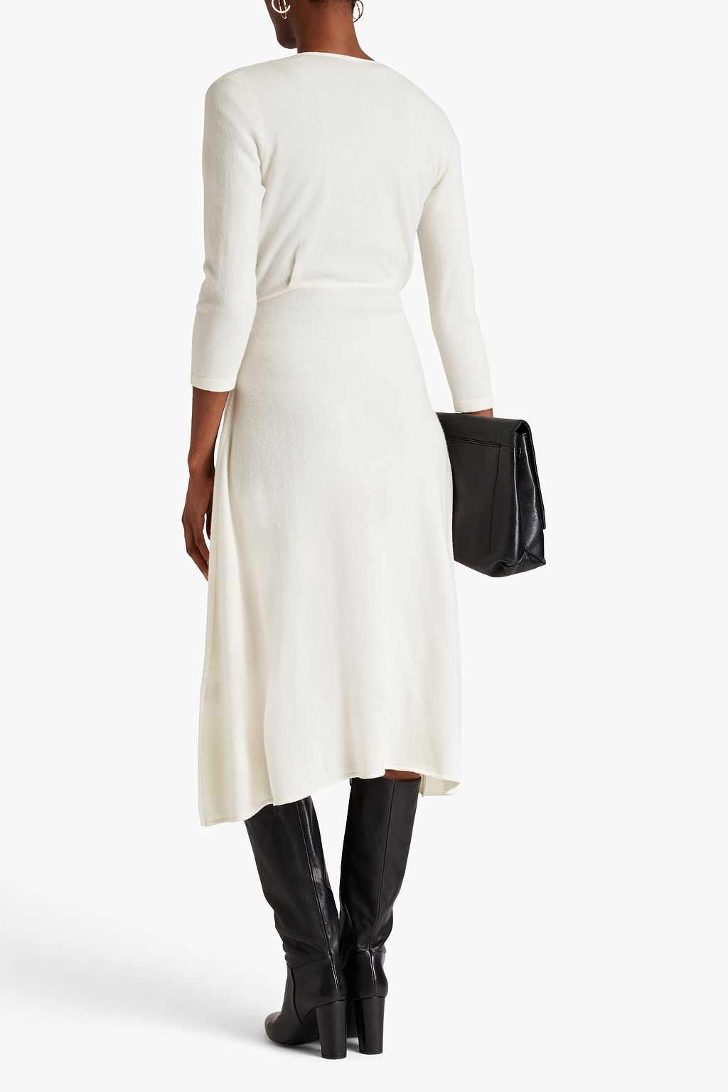 ARCH4 Florentina cashmere midi wrap dress