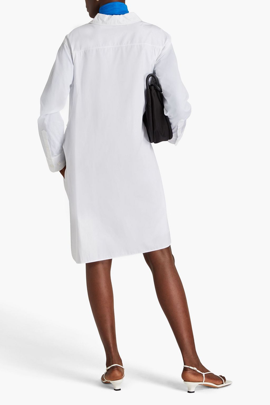 NINA RICCI Hemdkleid aus Baumwollpopeline in Minilänge
