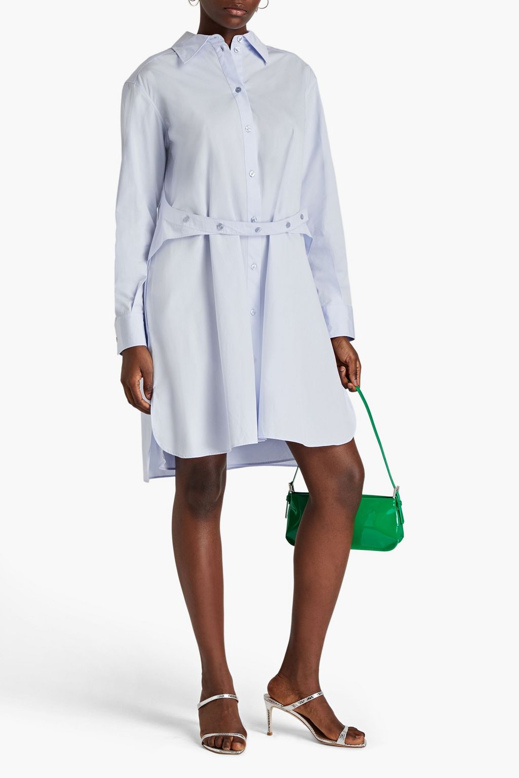 NINA RICCI Hemdkleid aus Baumwollpopeline in Minilänge