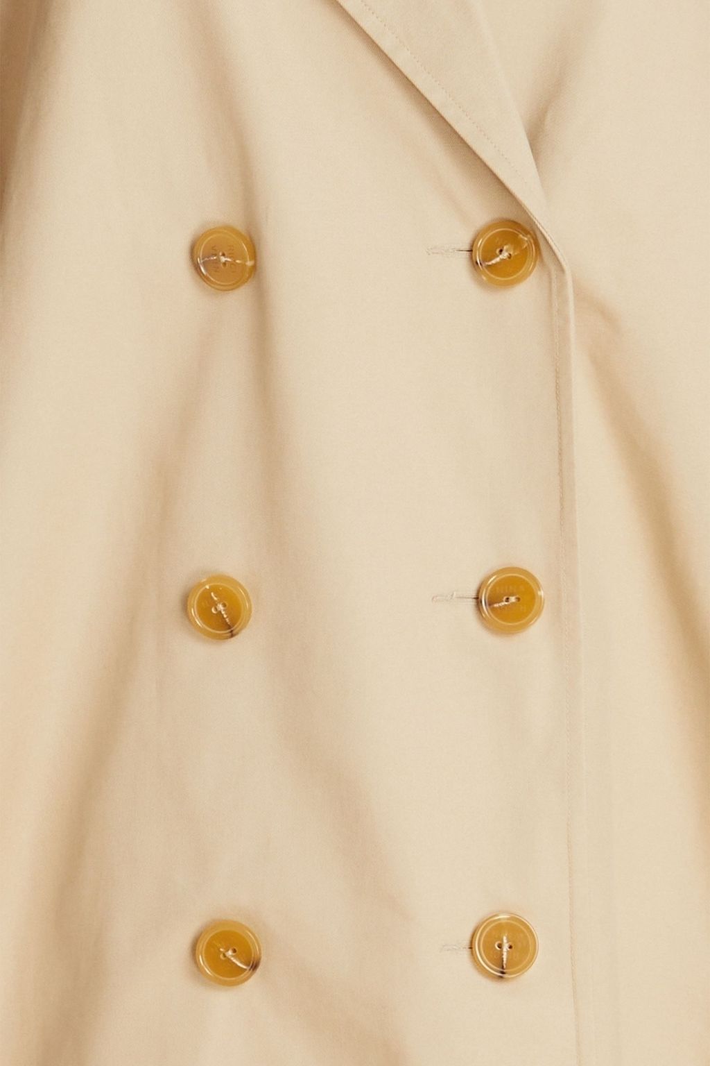 NINA RICCI Double-breasted cotton-gabardine trench coat
