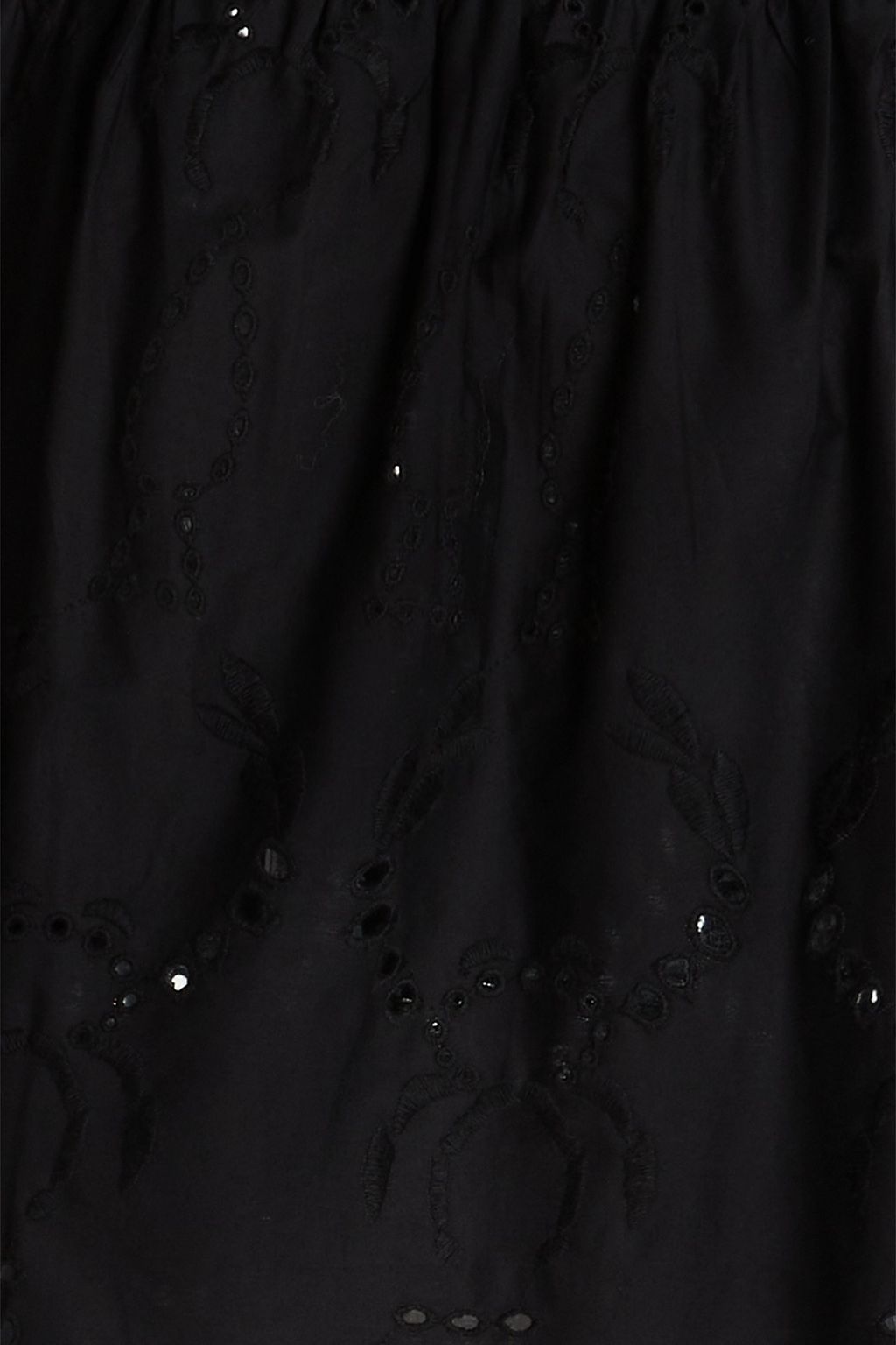 STELLA NOVA Giana gathered broderie anglaise cotton blouse