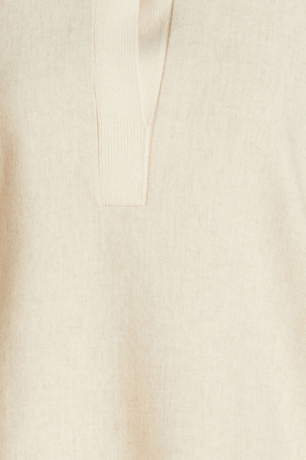 LE 17 SEPTEMBRE Wool-blend flannel polo shirt