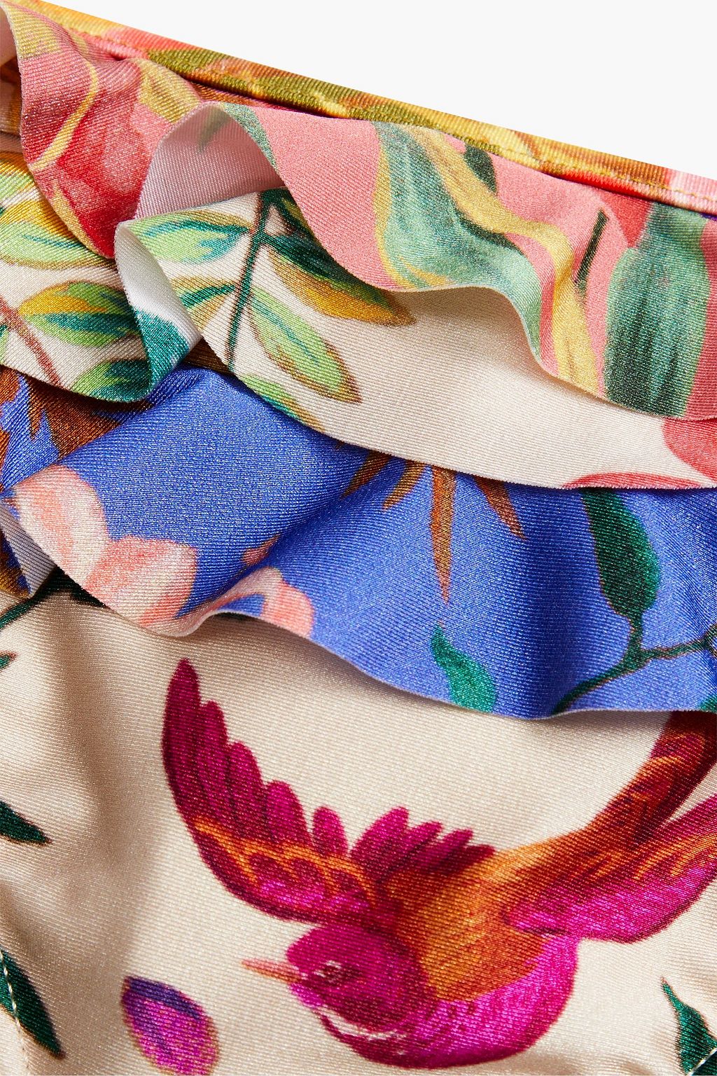 ZIMMERMANN Kids Tropicana ruffled printed bikini briefs