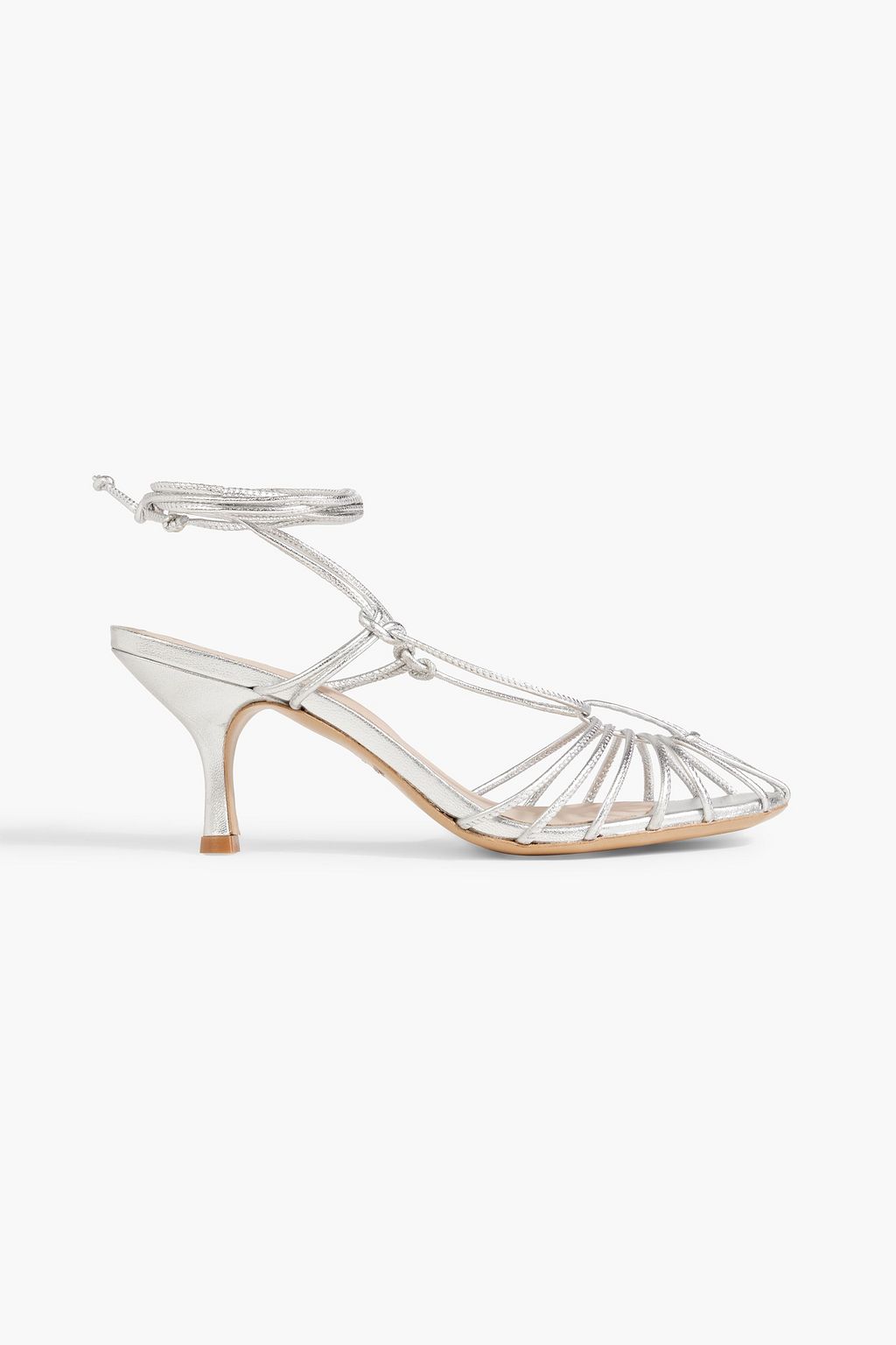 IRIS & INK Farah metallic leather sandals | THE OUTNET