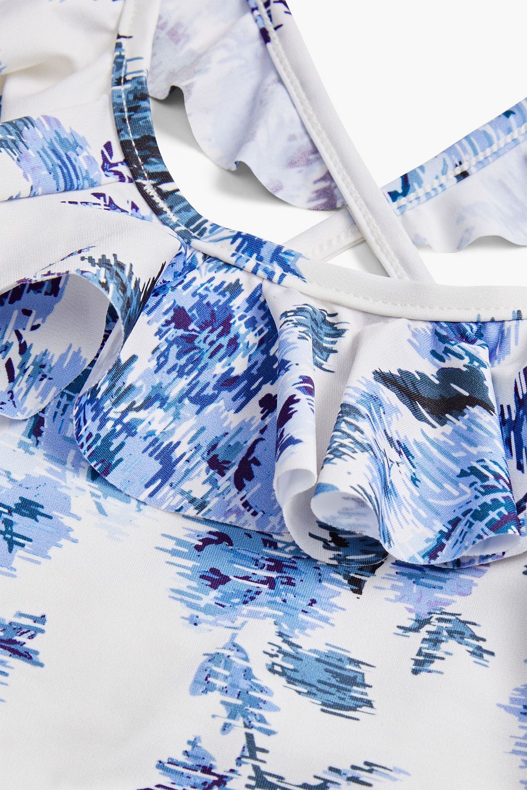 ZIMMERMANN Kids Aliane Bikini mit floralem Print und Rüschen
