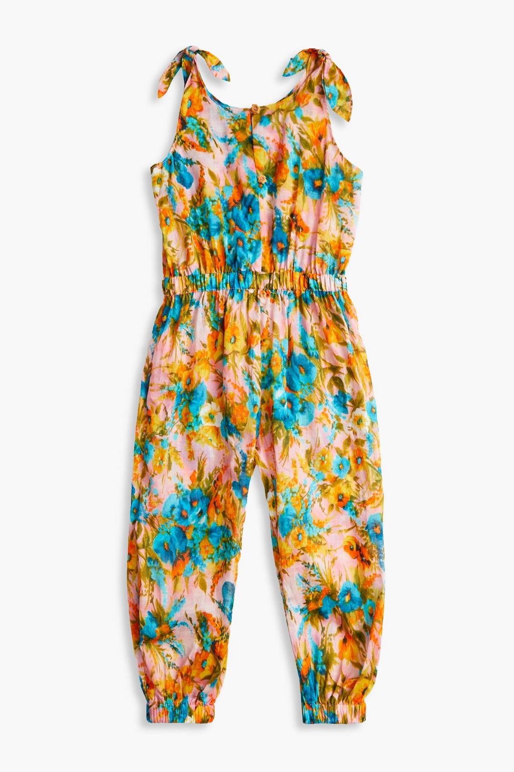 ZIMMERMANN Kids Estelle floral-print cotton jumpsuit
