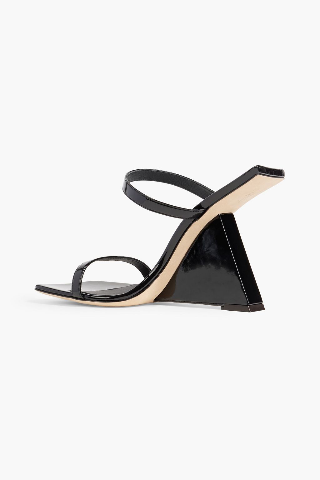 GIUSEPPE ZANOTTI Lilii Borea patent-leather wedge mules